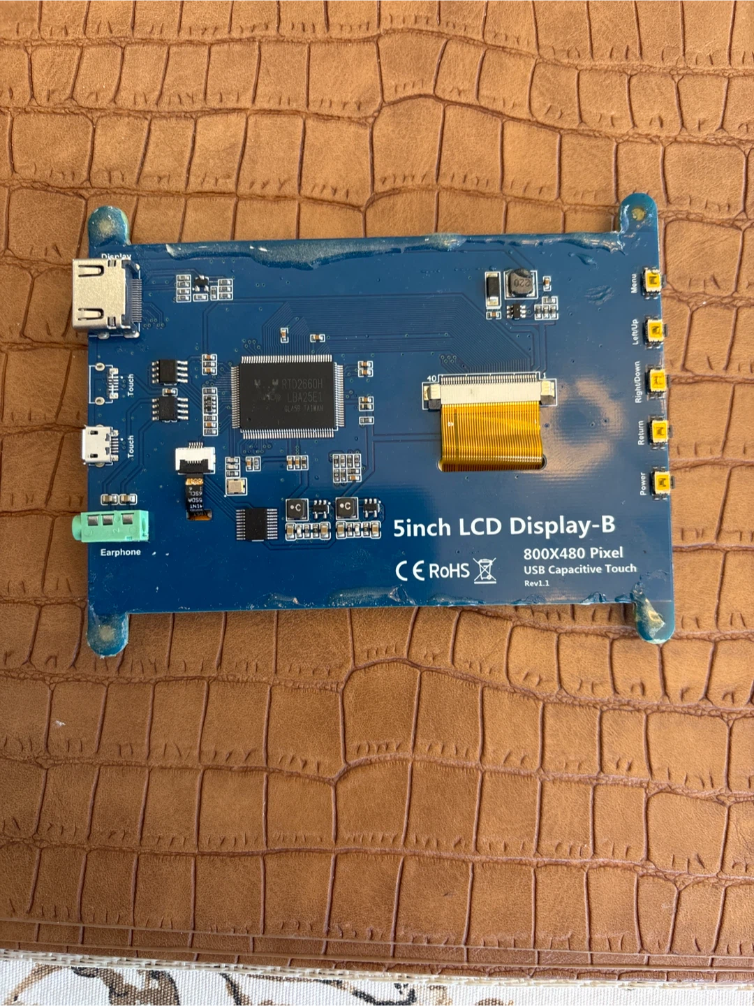 5-inch LCD Display-B 800x480 USB Capacitive Touch - photo 2