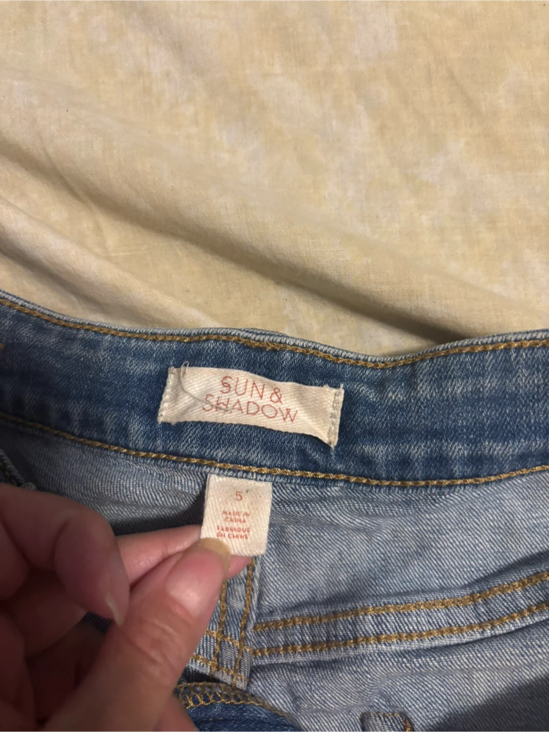 Sun & Shadow Denim Cutoff Shorts Size 5 - photo 2