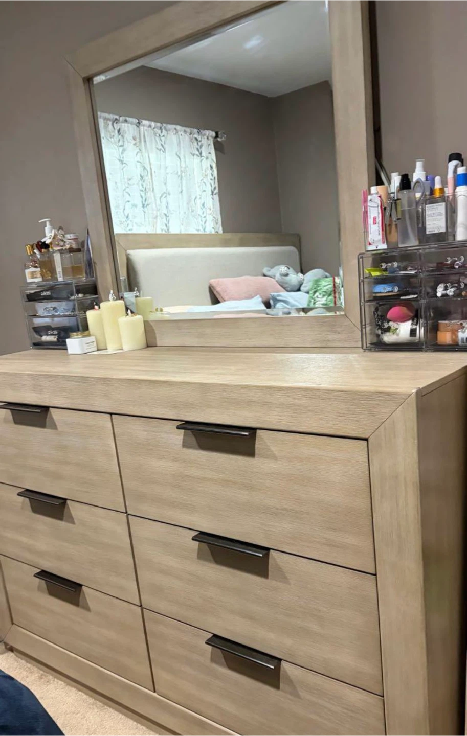 Wooden Dresser with Mirror - photo 3