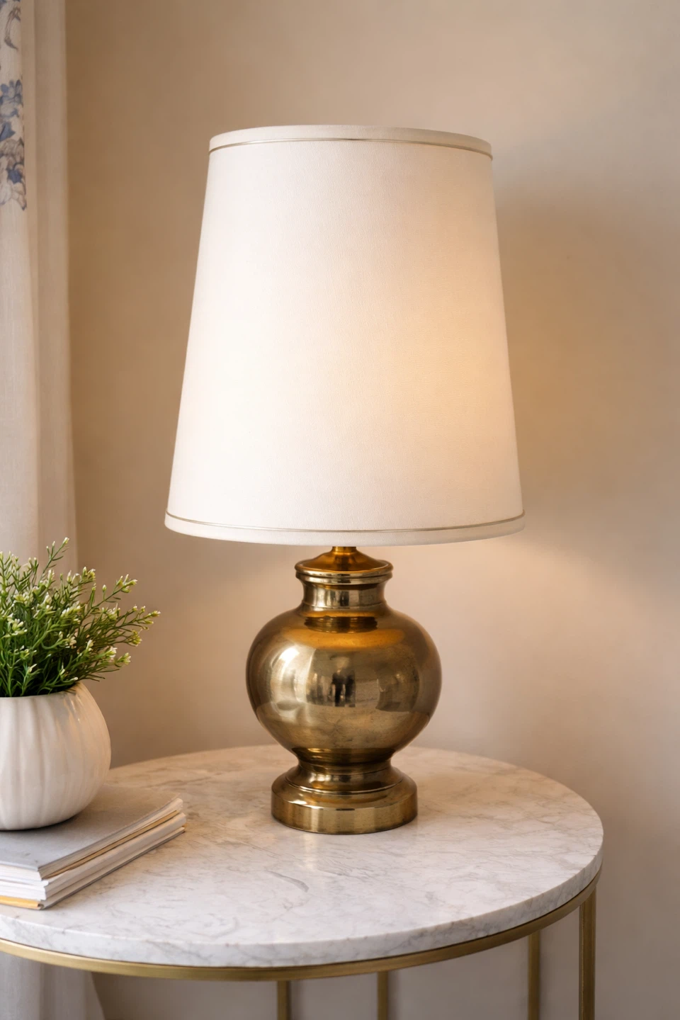 Vintage Brass Table Lamp