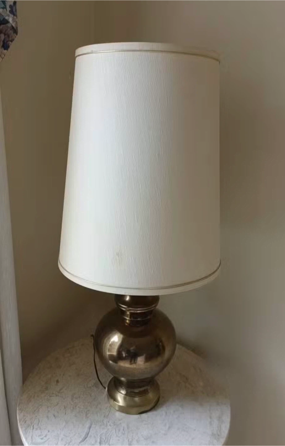 Vintage Brass Table Lamp - photo 2