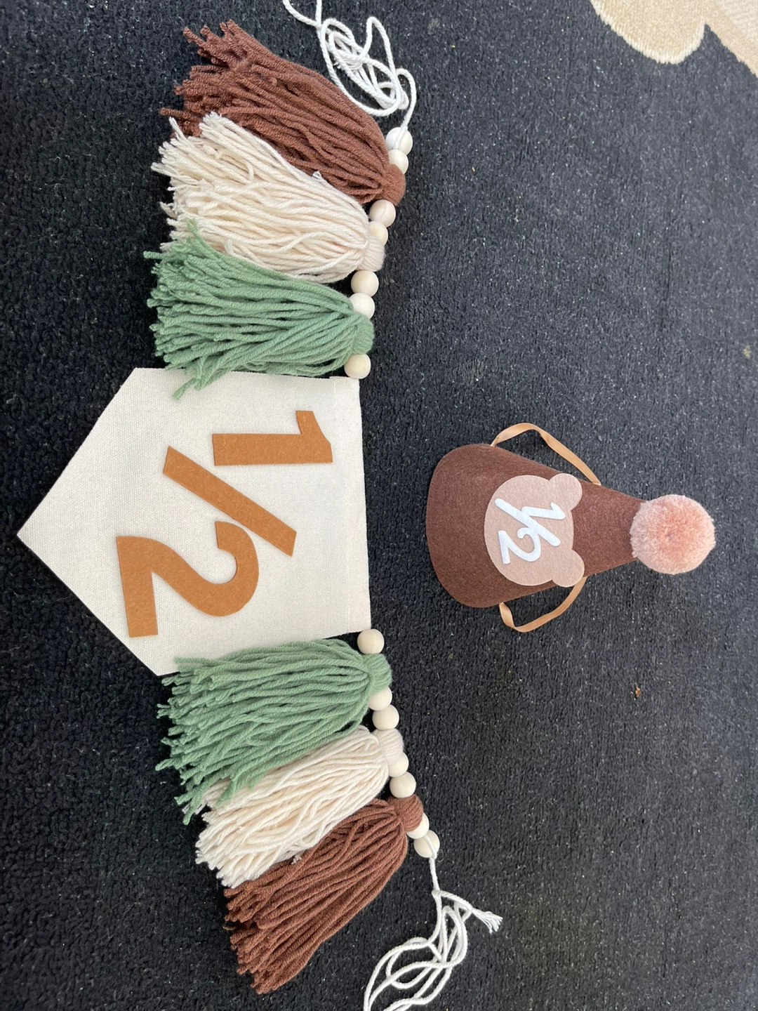 Half Birthday Banner and Hat