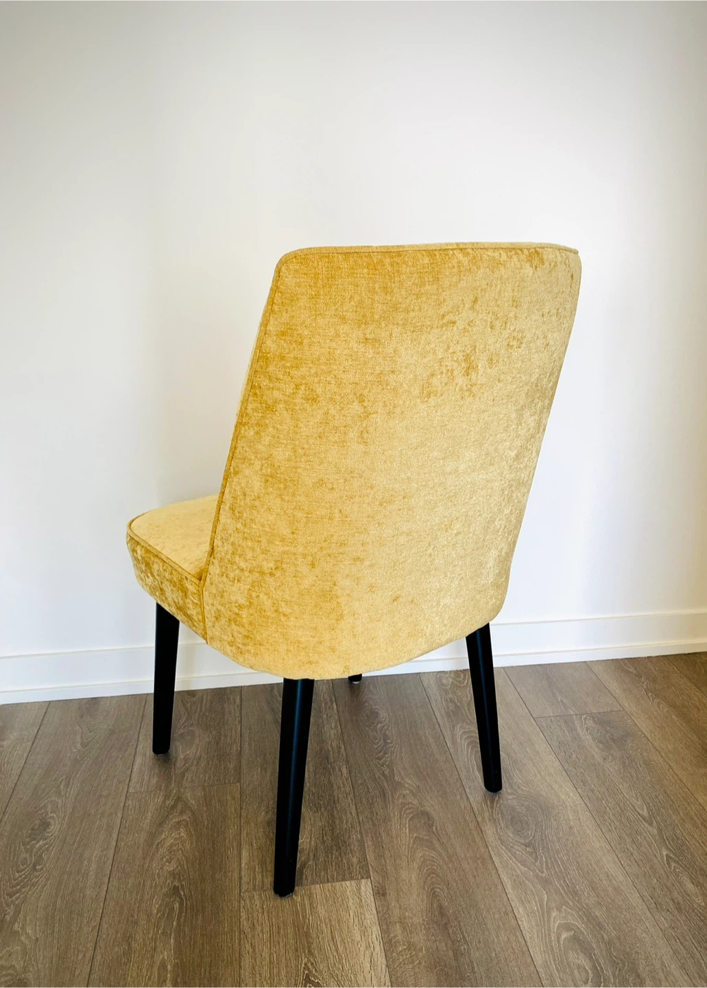 Yellow Velvet Accent Chair - photo 3