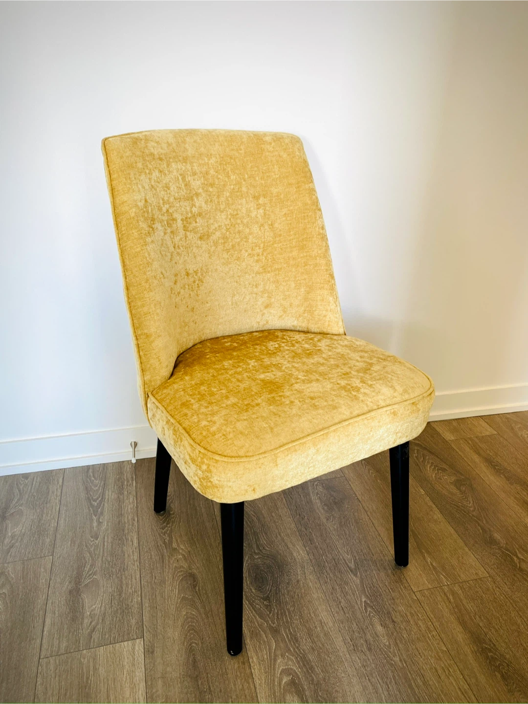 Yellow Velvet Accent Chair