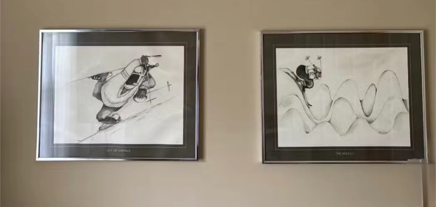 Framed Ski Art "The Moguls" by Patterson - photo 4