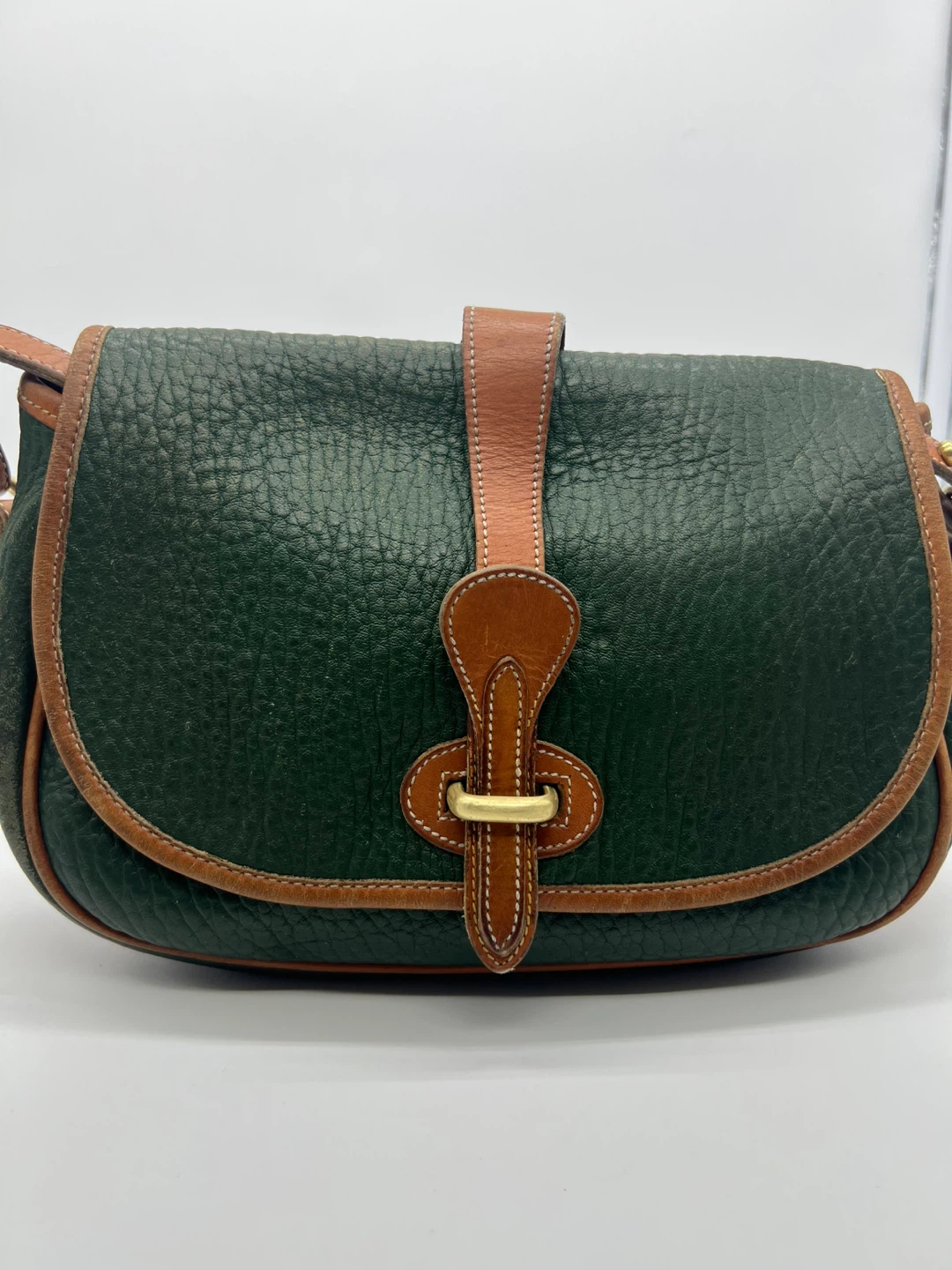 DOONEY & BOURKE VINTAGE AWL Green British Tan Crossbody Bag
