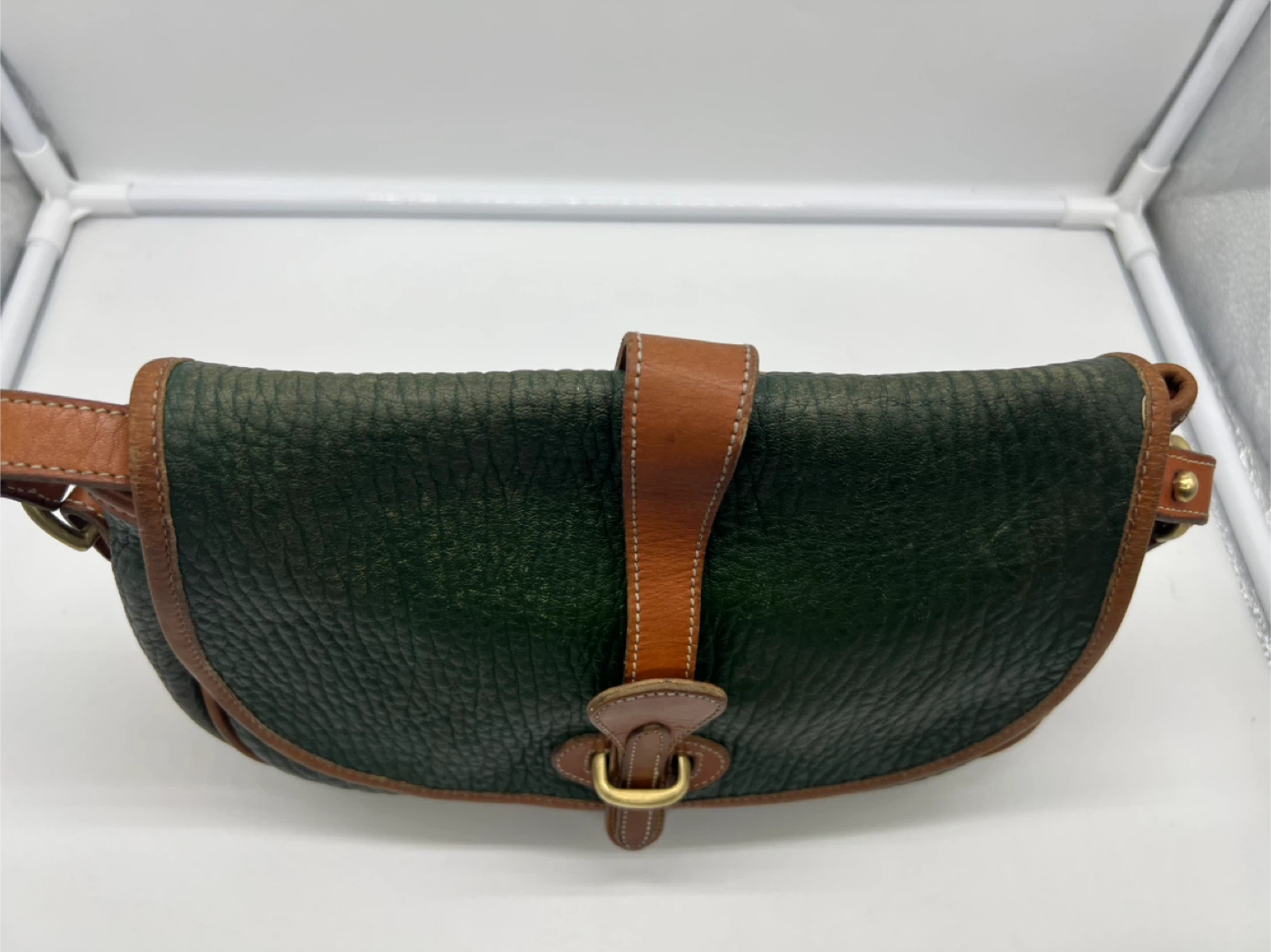 DOONEY & BOURKE VINTAGE AWL Green British Tan Crossbody Bag - photo 2