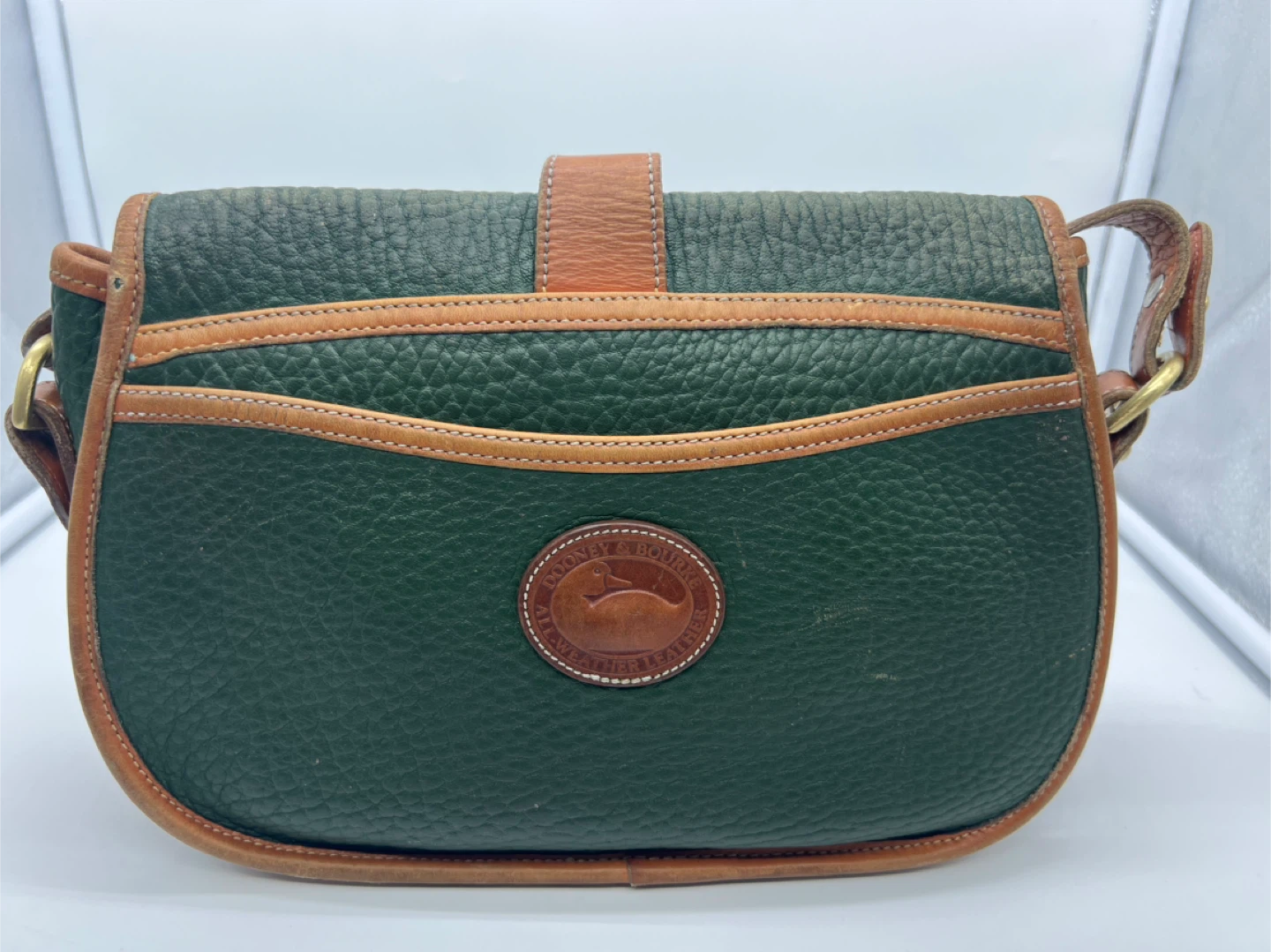 DOONEY & BOURKE VINTAGE AWL Green British Tan Crossbody Bag - photo 4