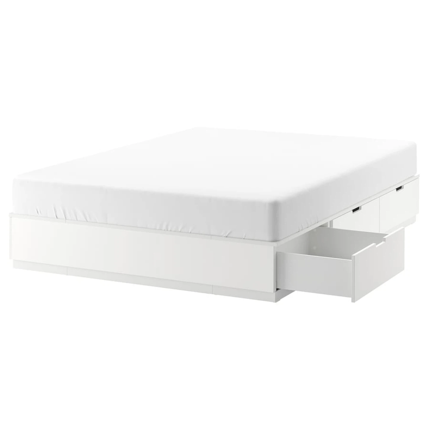IKEA NORDLI Bed Frame with Storage - White - photo 3