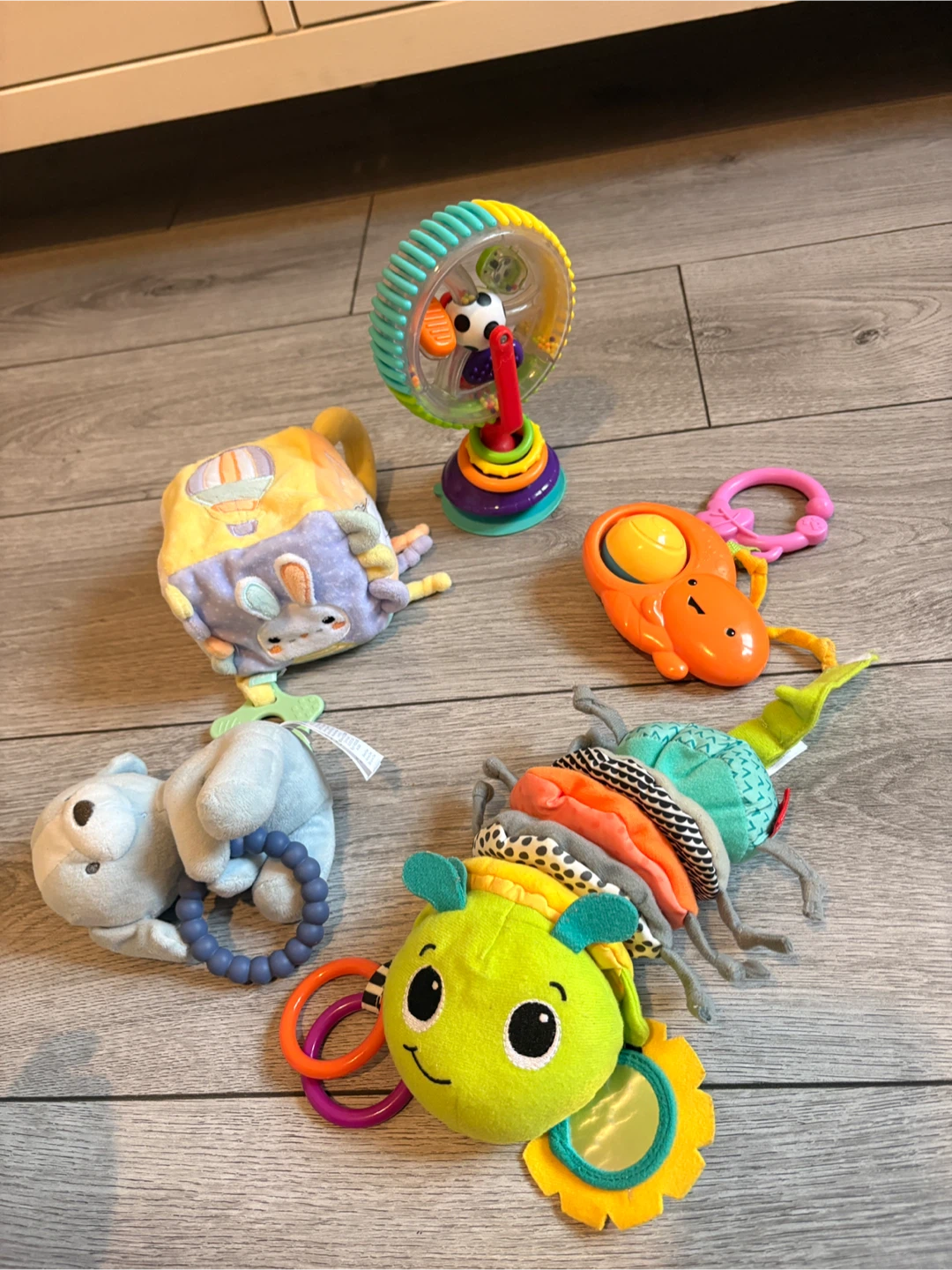 Baby Activity Toys Lot - Caterpillar, Bear, and More