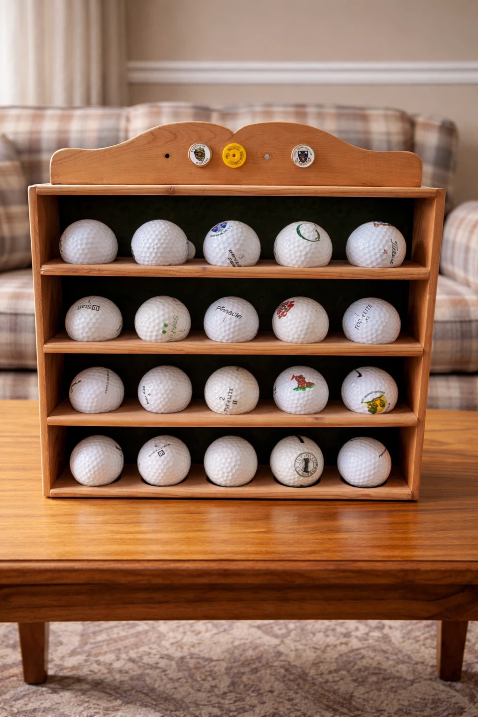 Assorted Golf Balls Display Stand