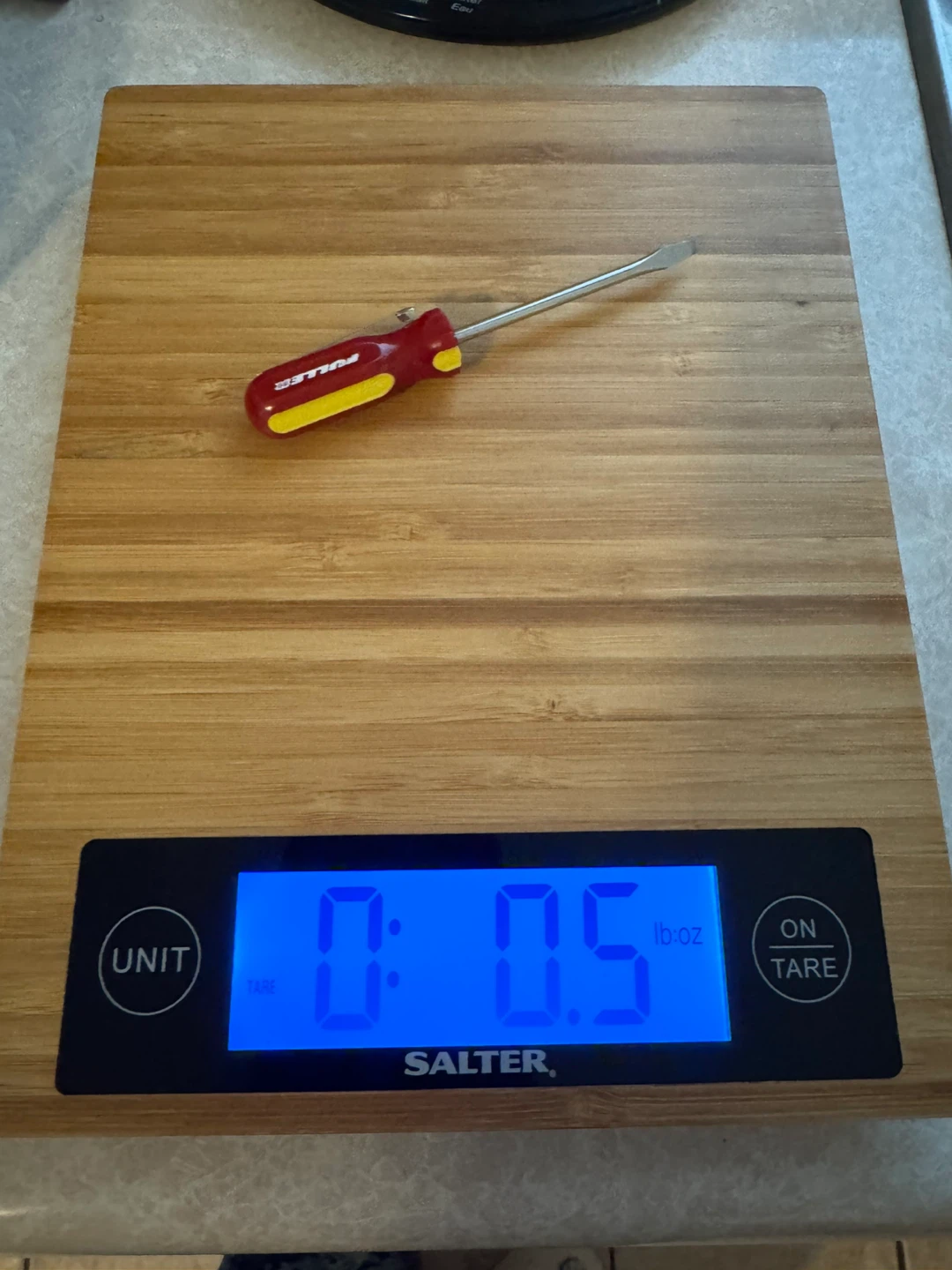 Salter Digital Kitchen Scale with Bamboo Surface - photo 2
