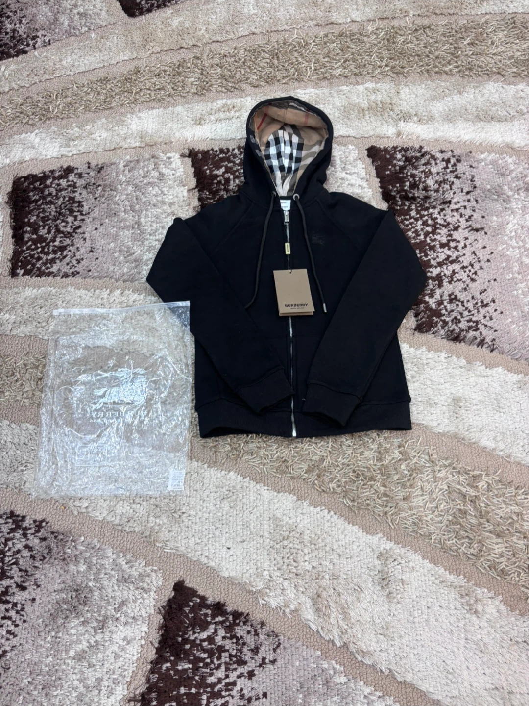 Black Women’s Burberry Zip Up