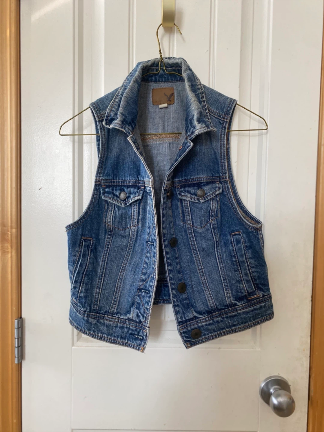 American Eagle Outfitters Denim Vest Size S