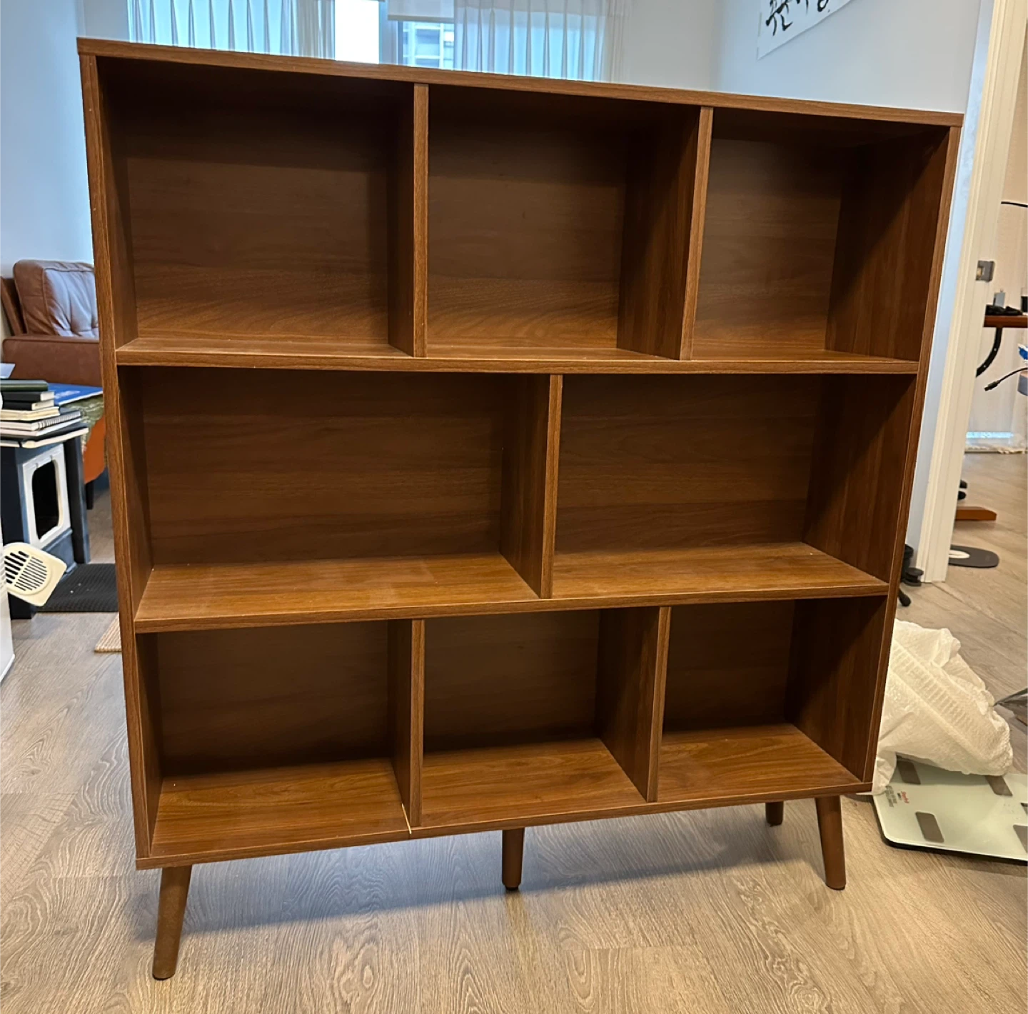 🪵 Mid-Century Style Wooden Shelf / Bookcase – Sturdy & Solid - photo 2