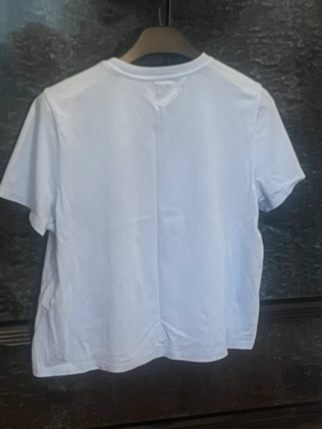 Calvin Klein Light Blue Graphic Cropped T-Shirt - photo 2