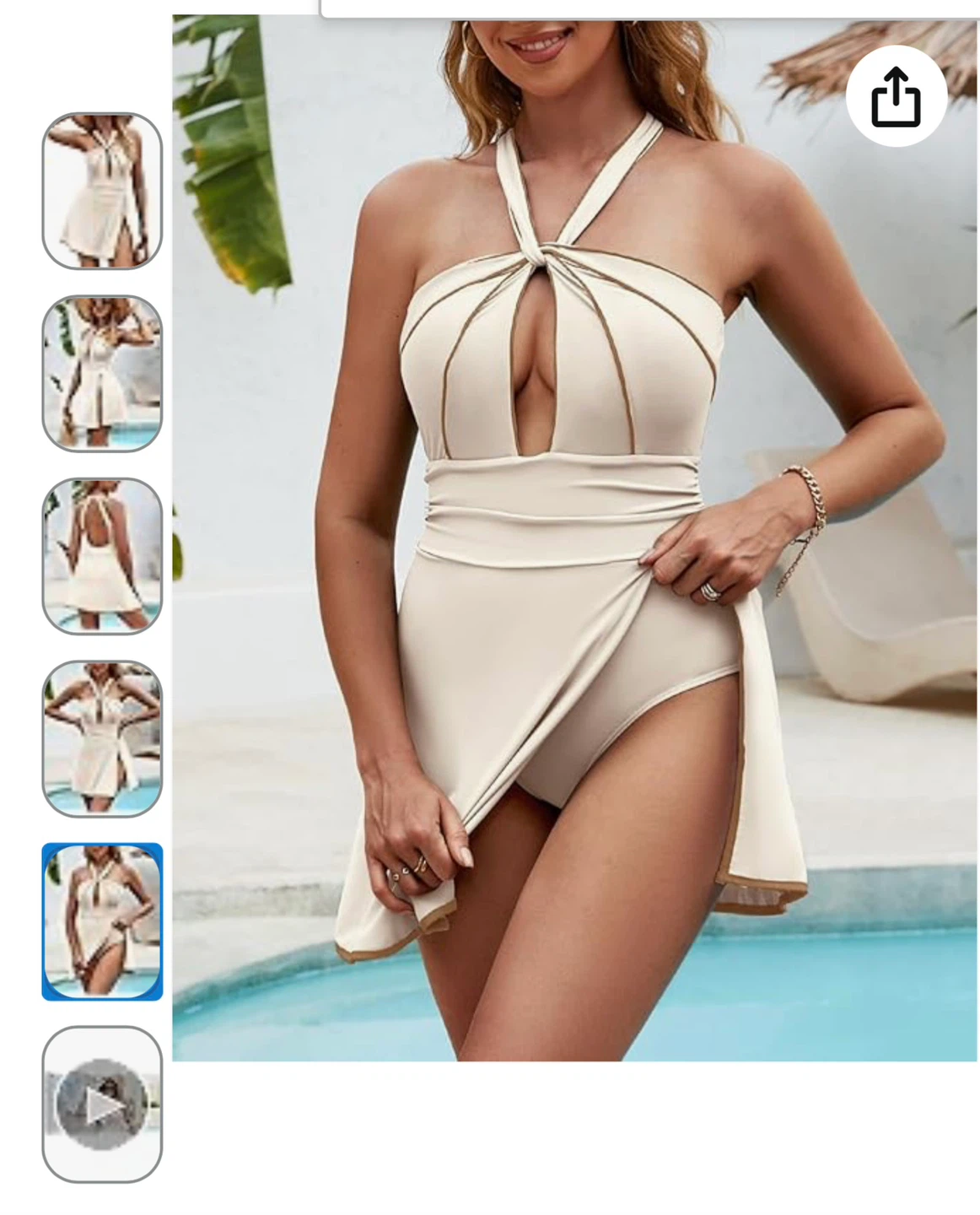 NWT Zilcremo One Piece Swim Dress L - photo 3