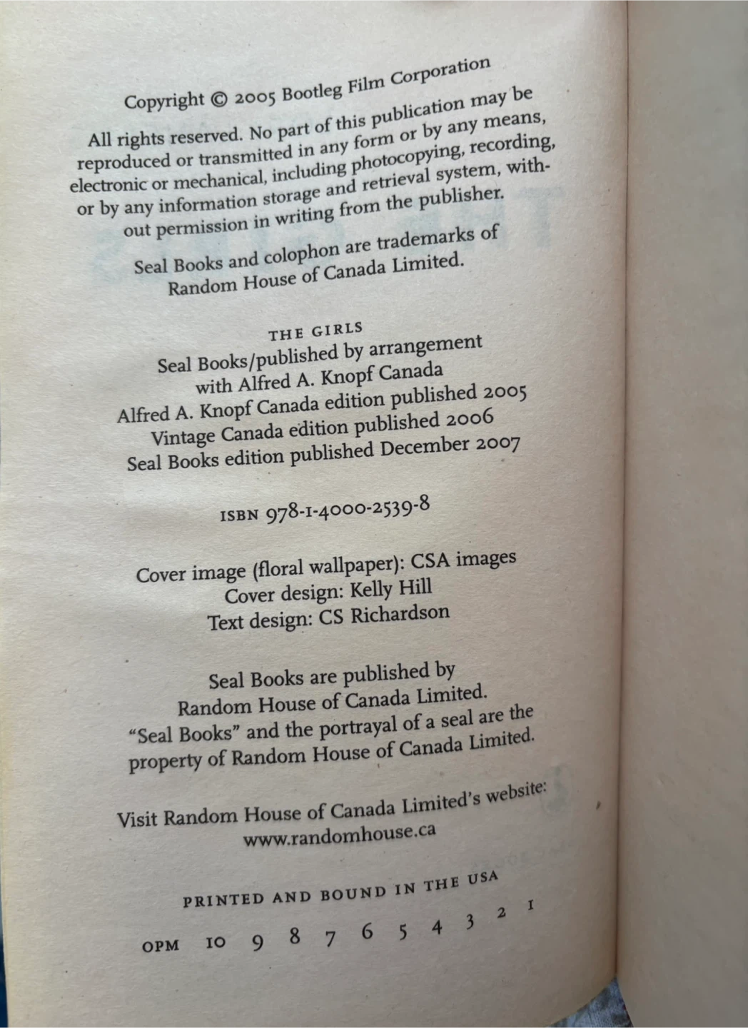 The Girls by Lori Lansens Paperback Book - photo 3