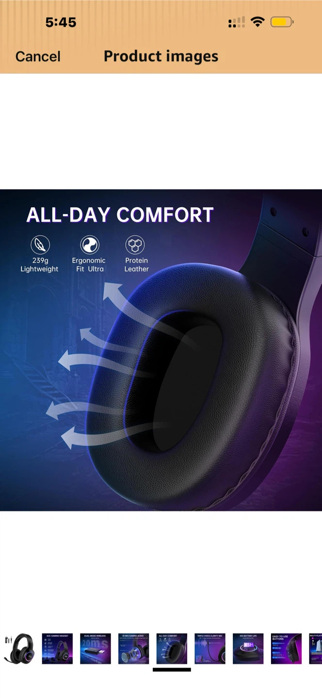 AOC Wireless Gaming Headset - photo 5