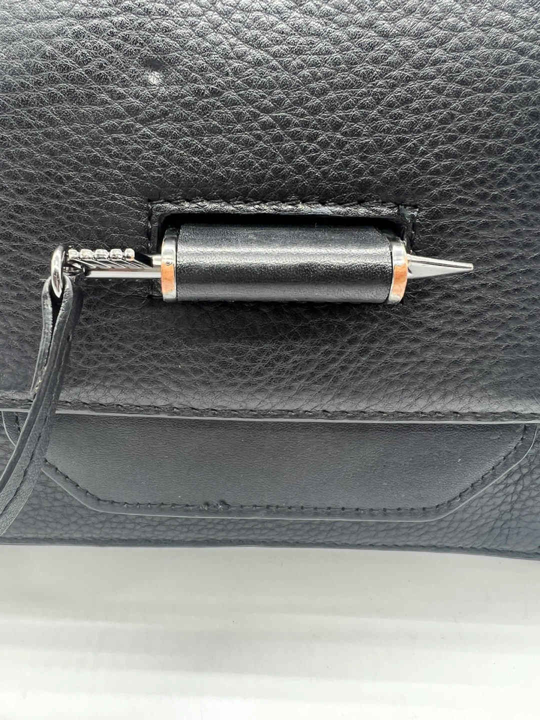 MACKAGE KEELEY Black Grained Leather Top Handle Crossbody Bag - photo 3