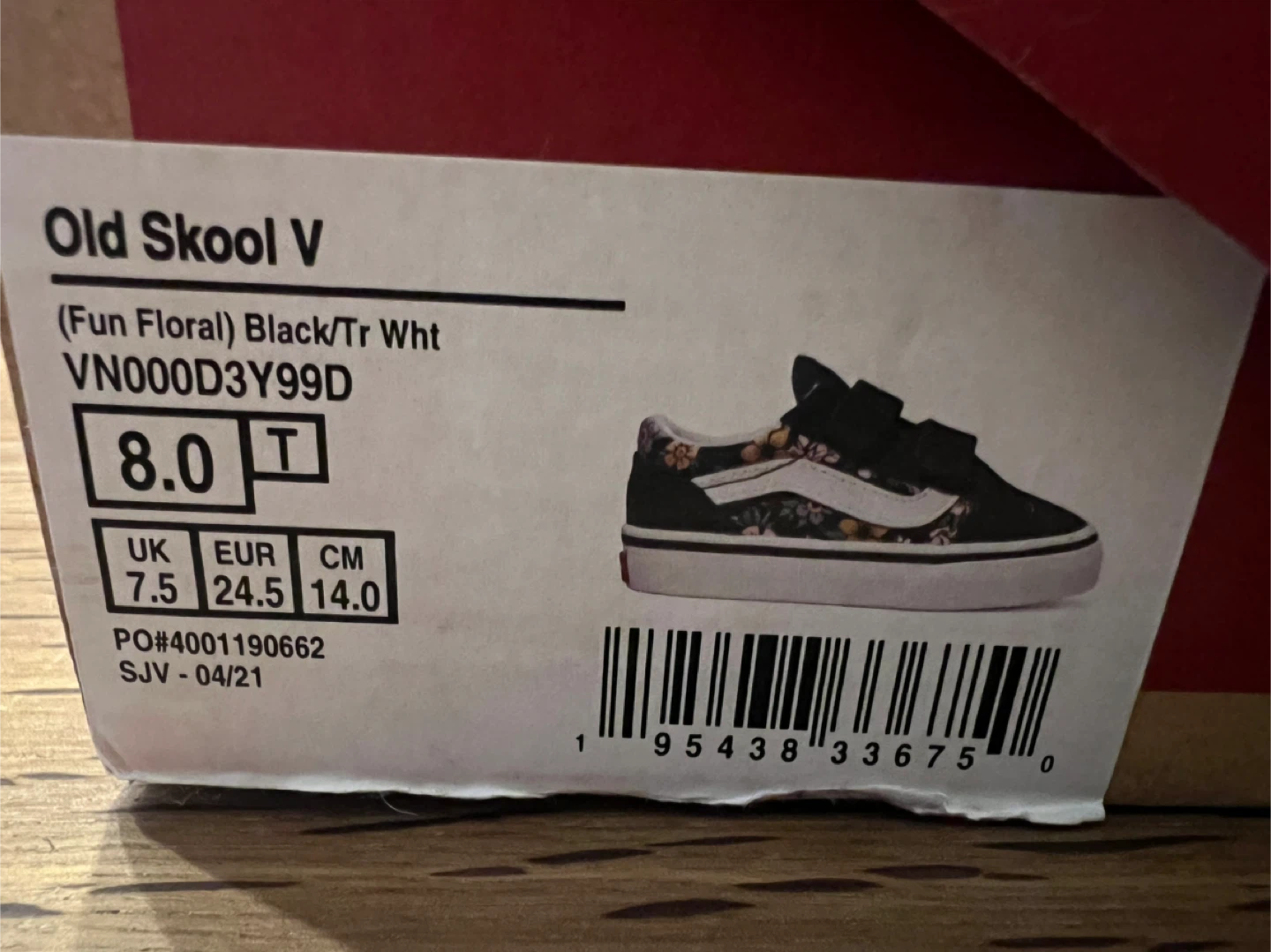 Vans Old Skool V "Fun Floral" Toddler Shoes - photo 5