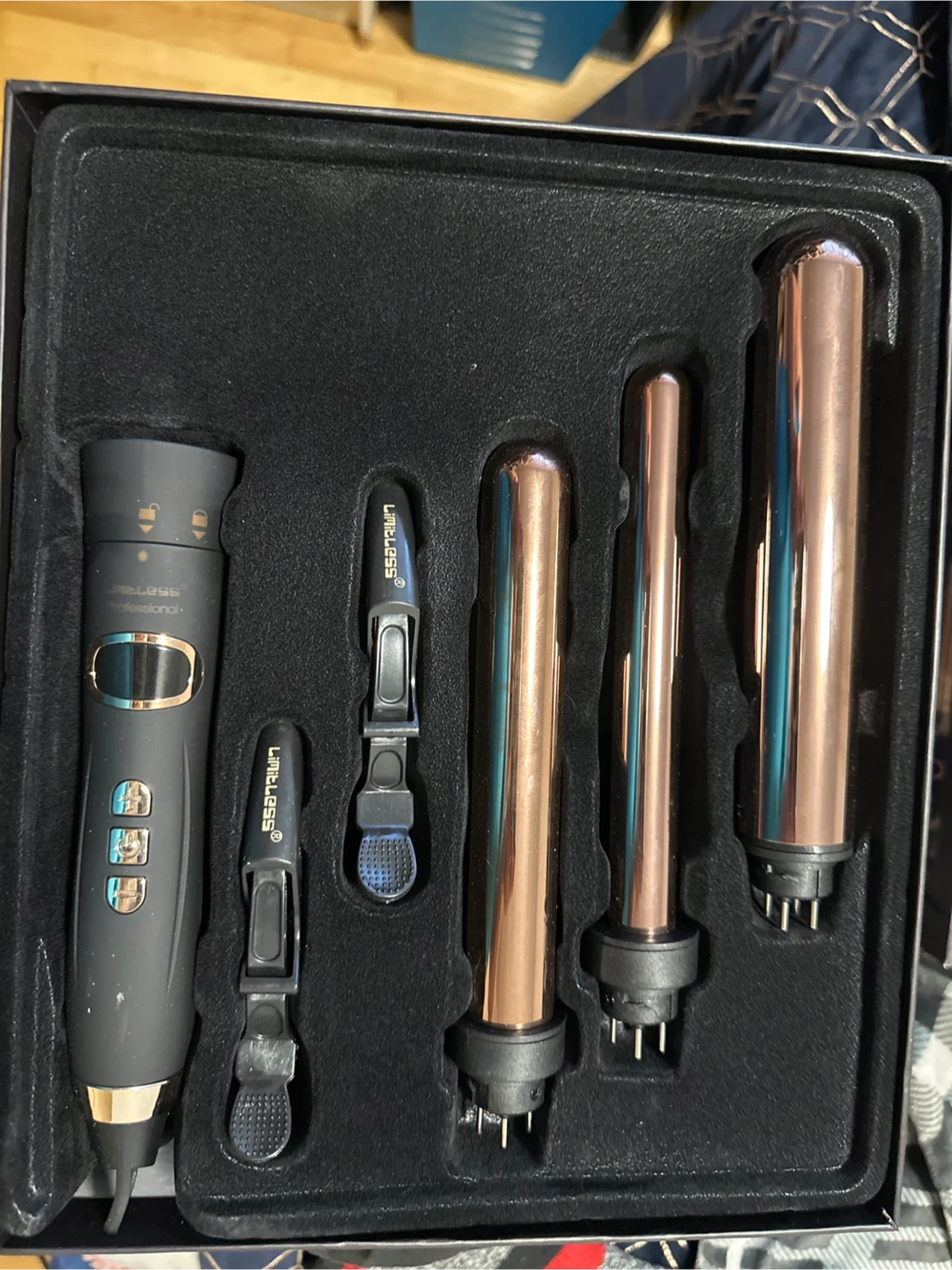Limitless Gold Titanium Ceramic 5-in-1 Curling Wand Set - photo 3