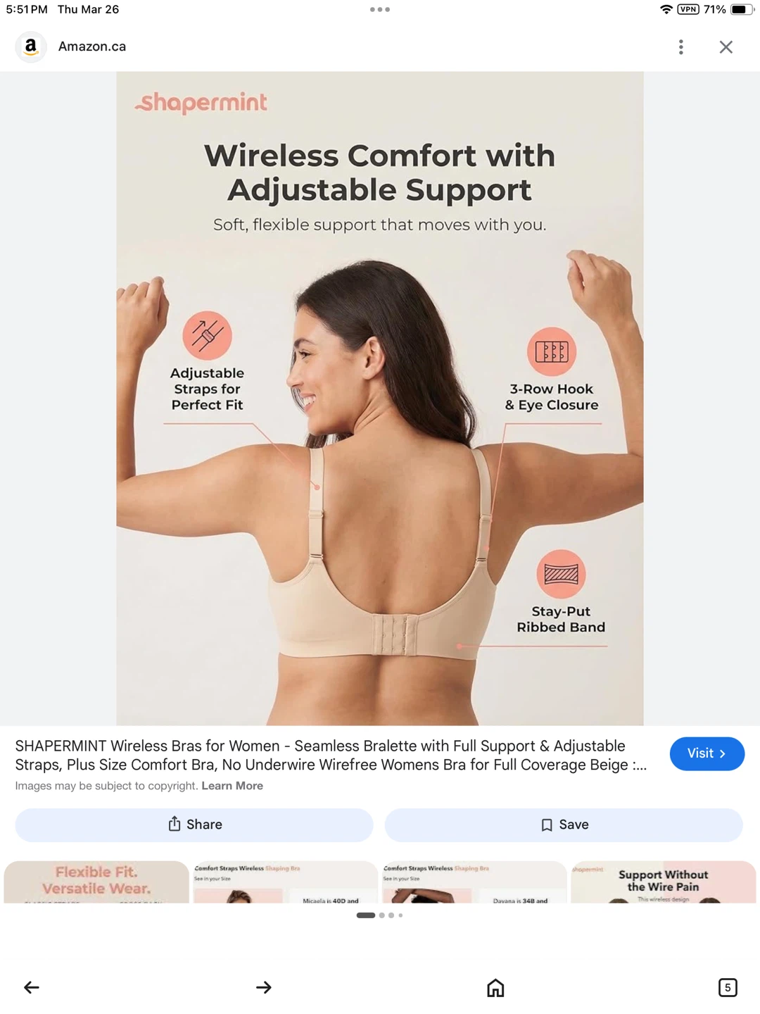 New L Shapermint Everyday Empower Contour Wireless Bra’s - photo 2