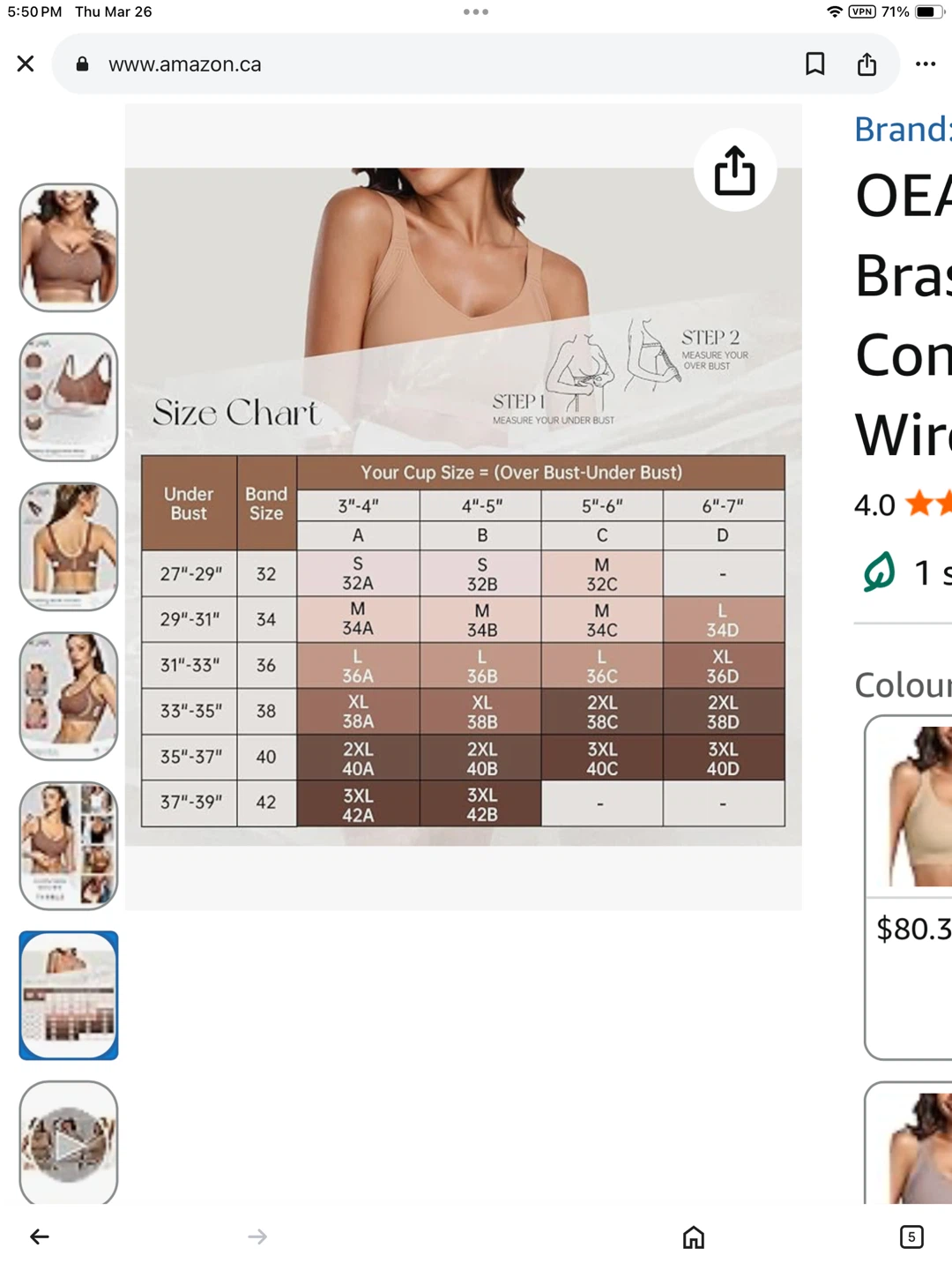 New L Shapermint Everyday Empower Contour Wireless Bra’s