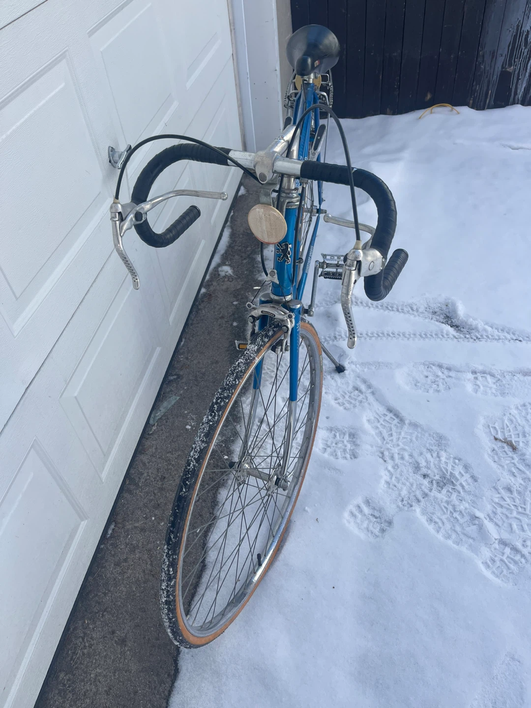 Blue Peugeot Road Bike