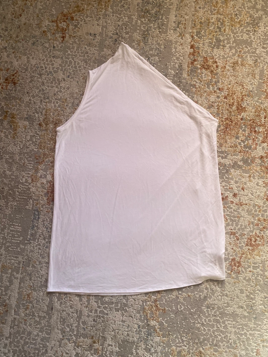 Babaton White one shoulder Sleeveless Top Size S