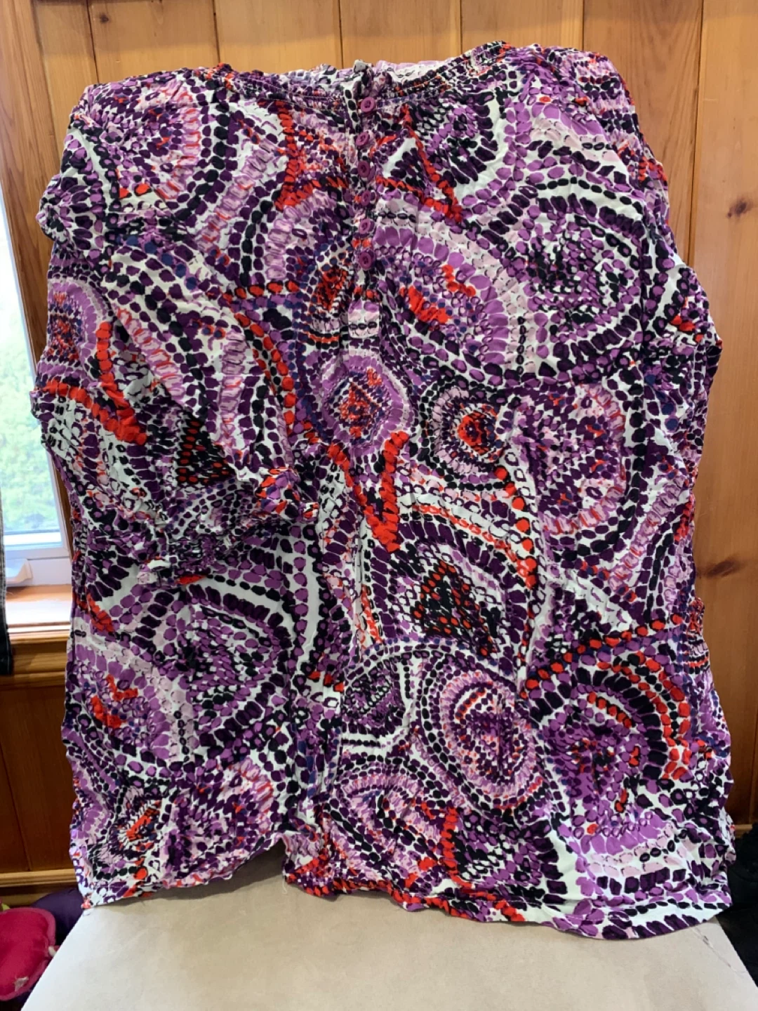 Plus size Women's Patterned Blouse