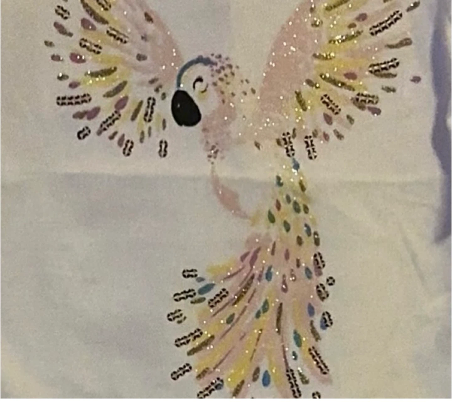 Girls' White Parrot Sequin Tank Top(SIZE:2T) - photo 2