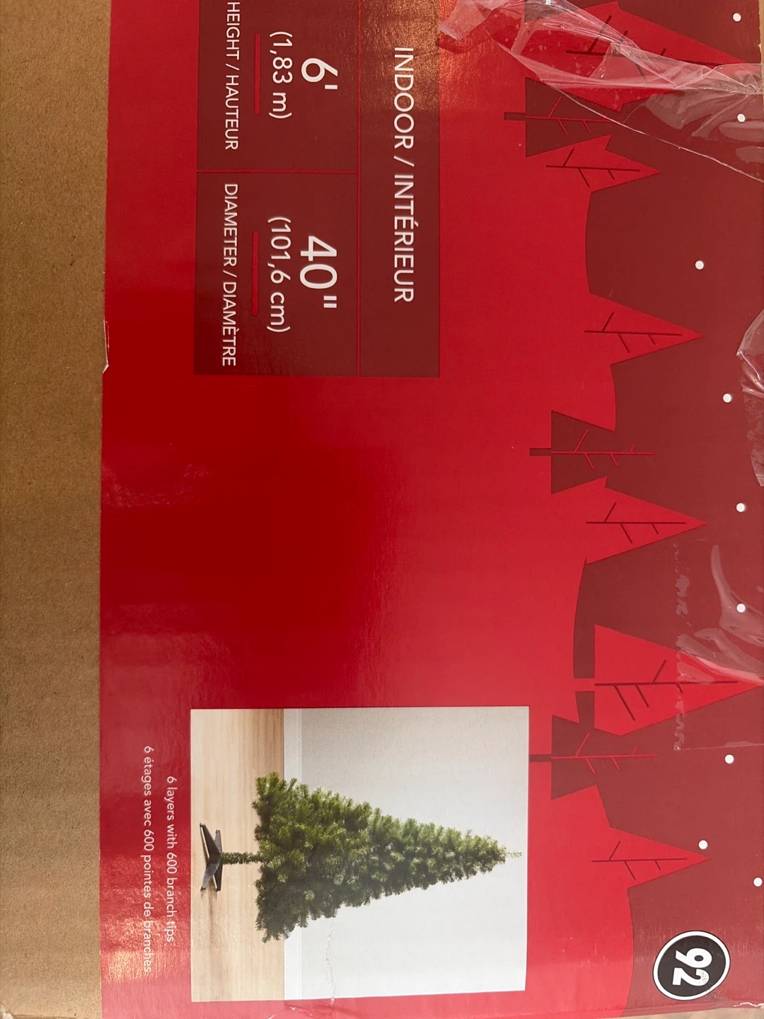 For Living 6' Unlit Mercer Fir Artificial Christmas Tree - photo 3