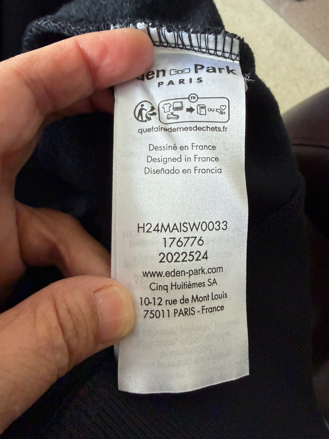 Eden Park Navy Hoodie - Size L - photo 4