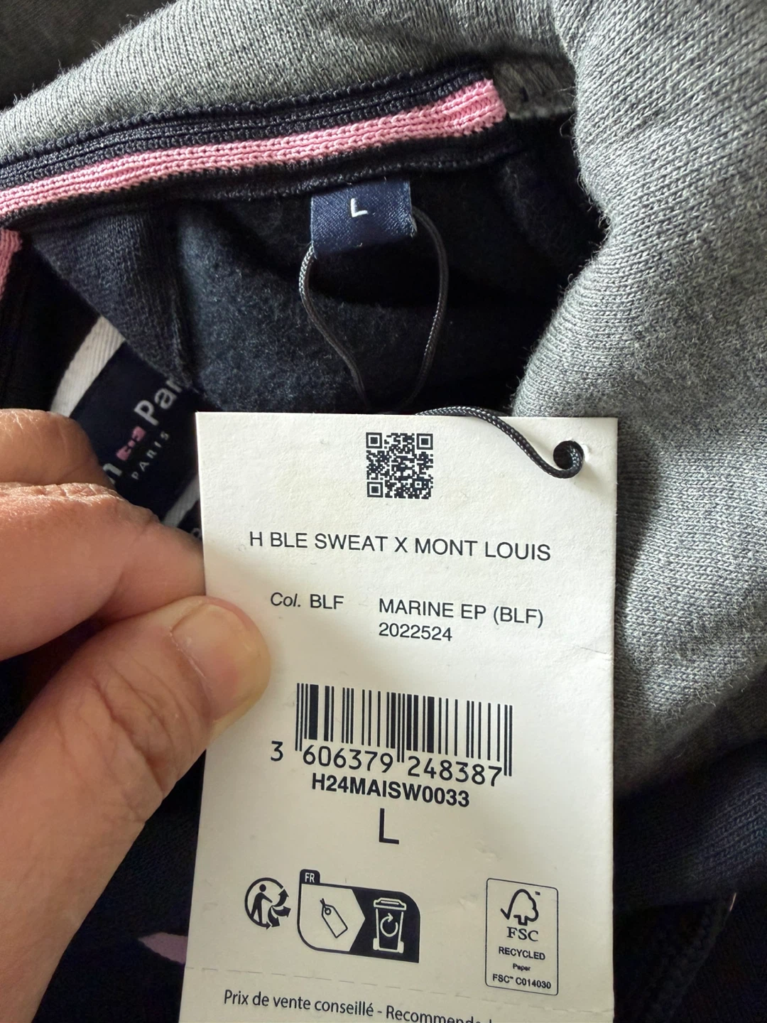 Eden Park Navy Hoodie - Size L - photo 5