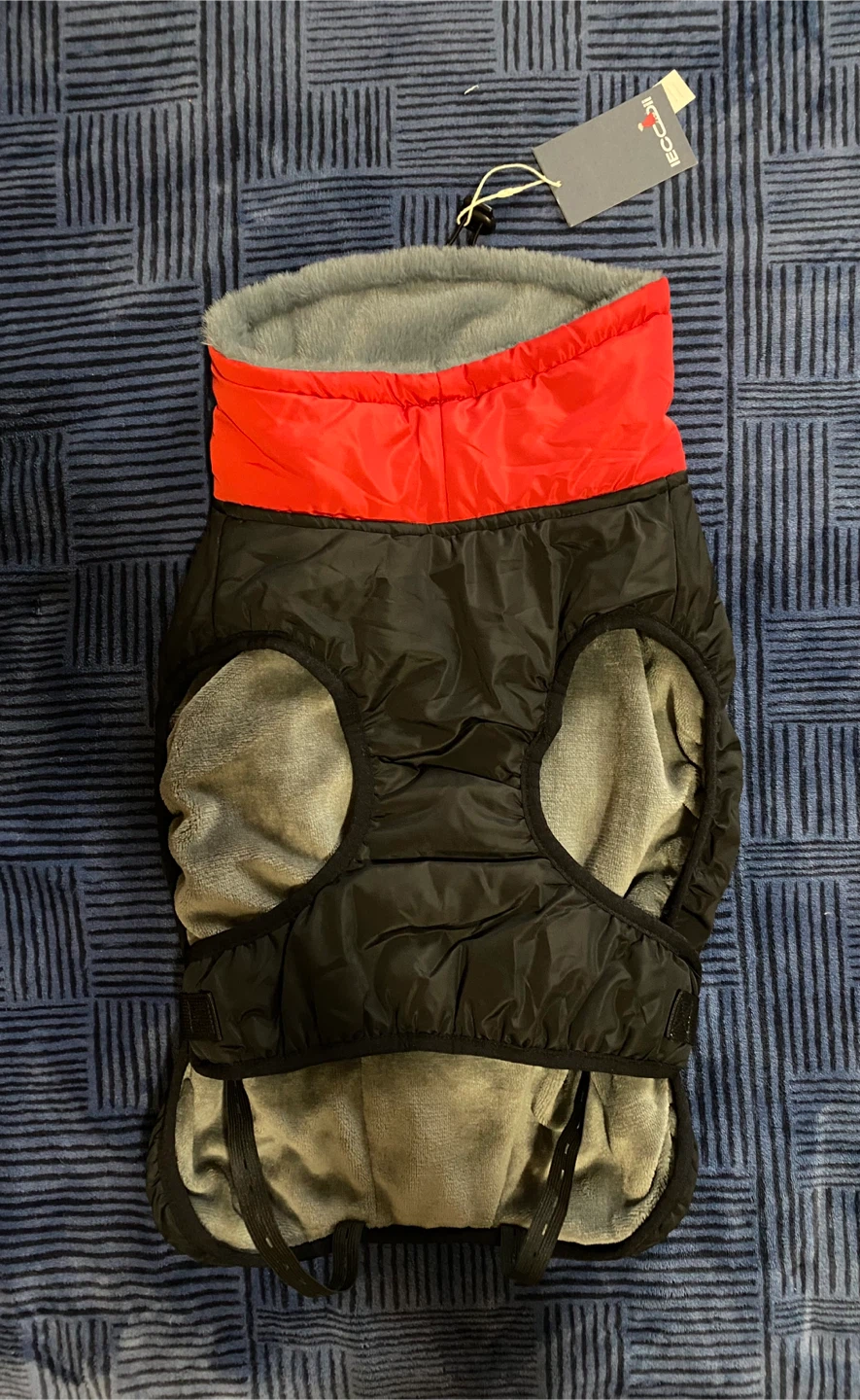 IECOii Red & Black Dog Winter Jacket - Large - photo 5
