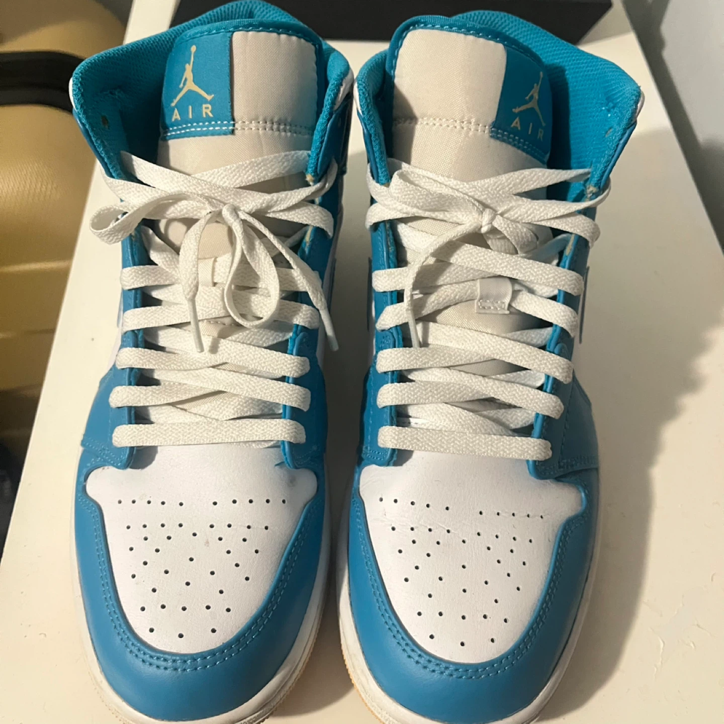 Air Jordan 1 Mid SE 'Blue Tint' Sneakers - photo 5