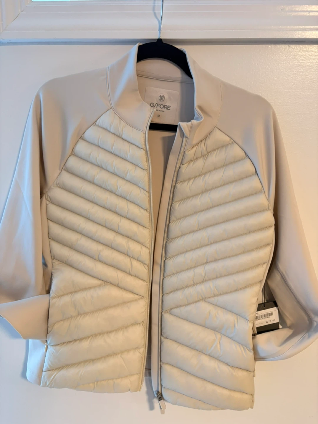 G/FORE Quilted Interlock Jacket - Women's Medium - Cream