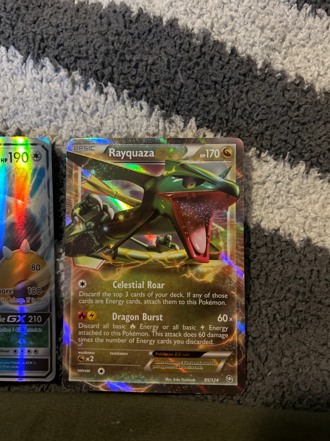 Pokémon Rayquaza EX Card 85/124