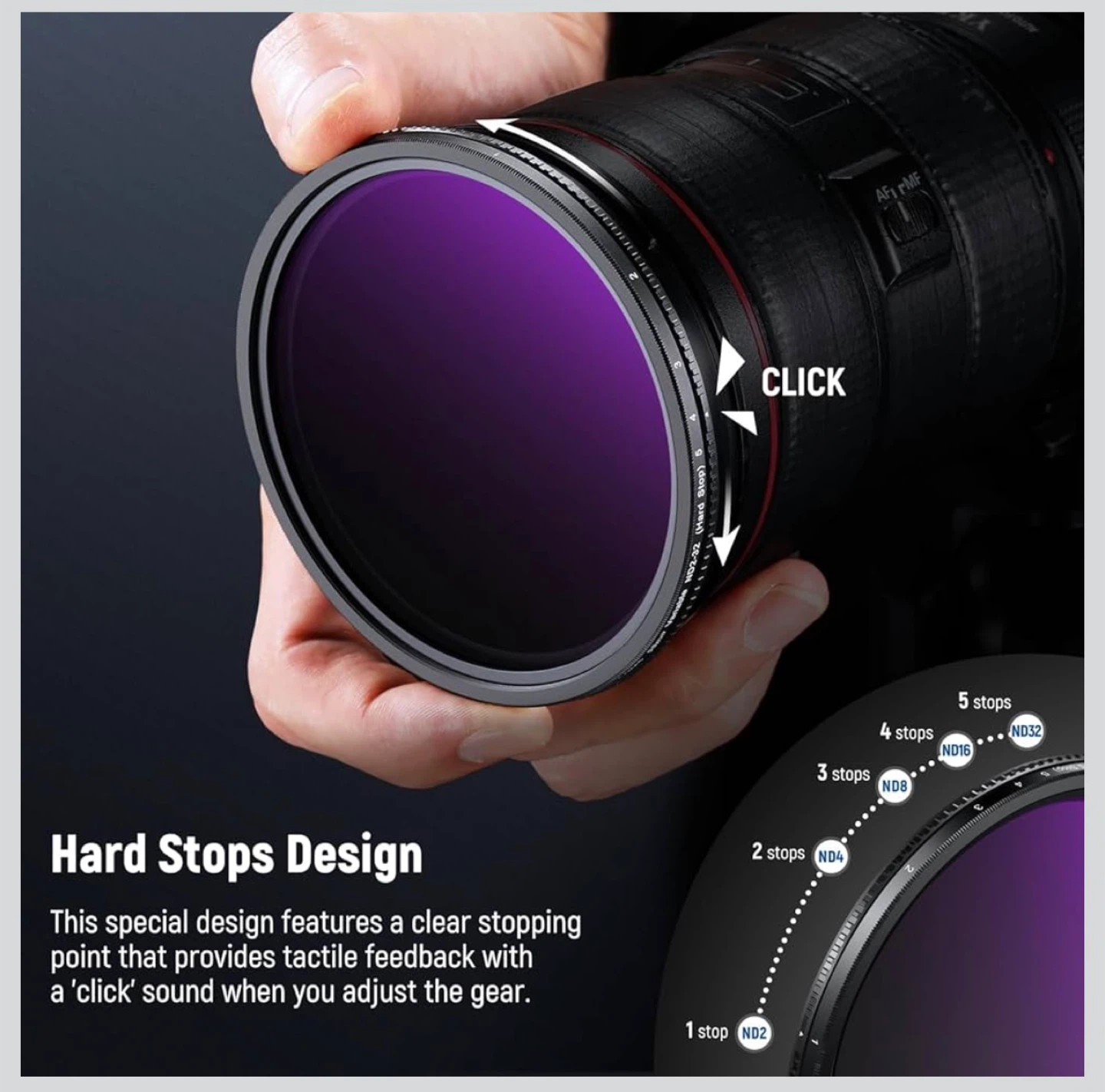 Neewer 58mm Variable ND Filter ND2-32 (1-5 Stops) - photo 2