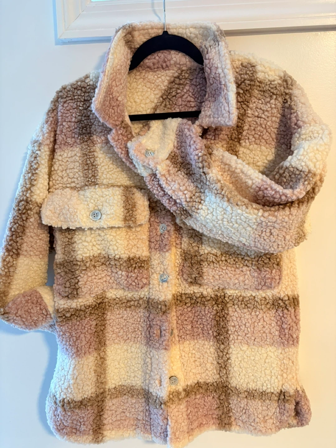 Plush Plaid Fleece Shacket - photo 2