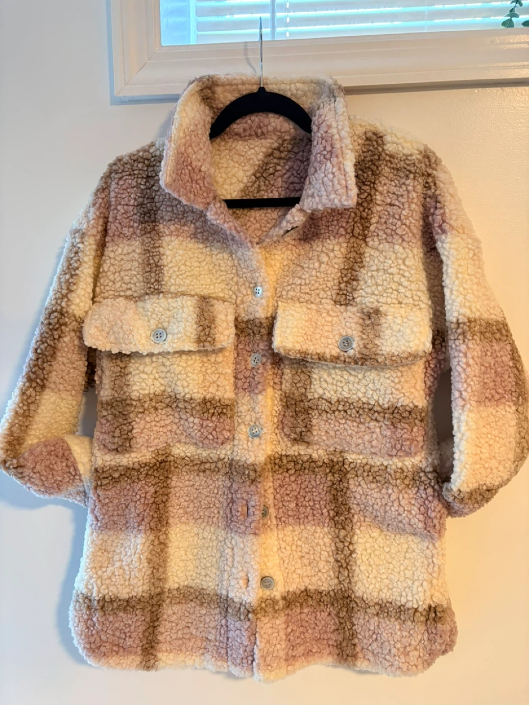 Plush Plaid Fleece Shacket