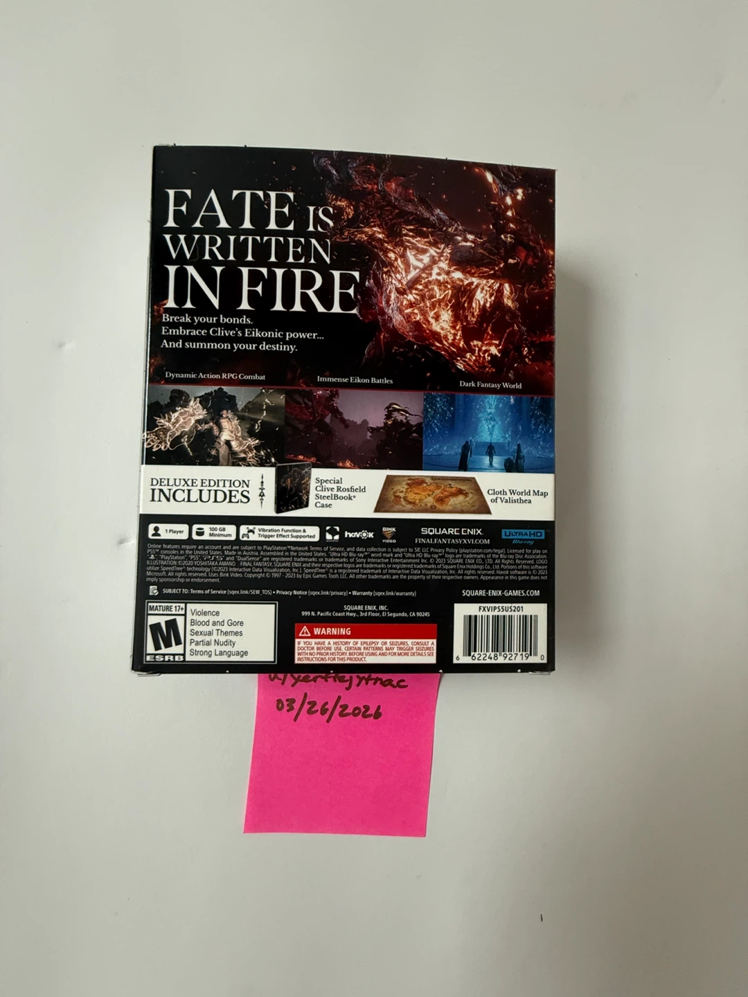 PS5 FINAL FANTASY XVI Deluxe Edition + Controller Bundle - photo 4