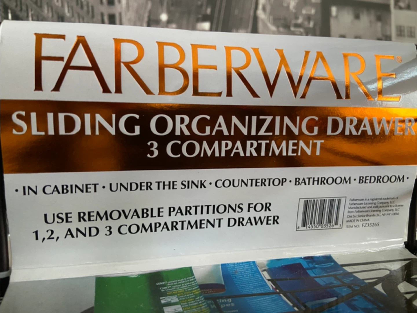 Farberware Sliding Organizing Drawer - 3 Compartment - photo 2