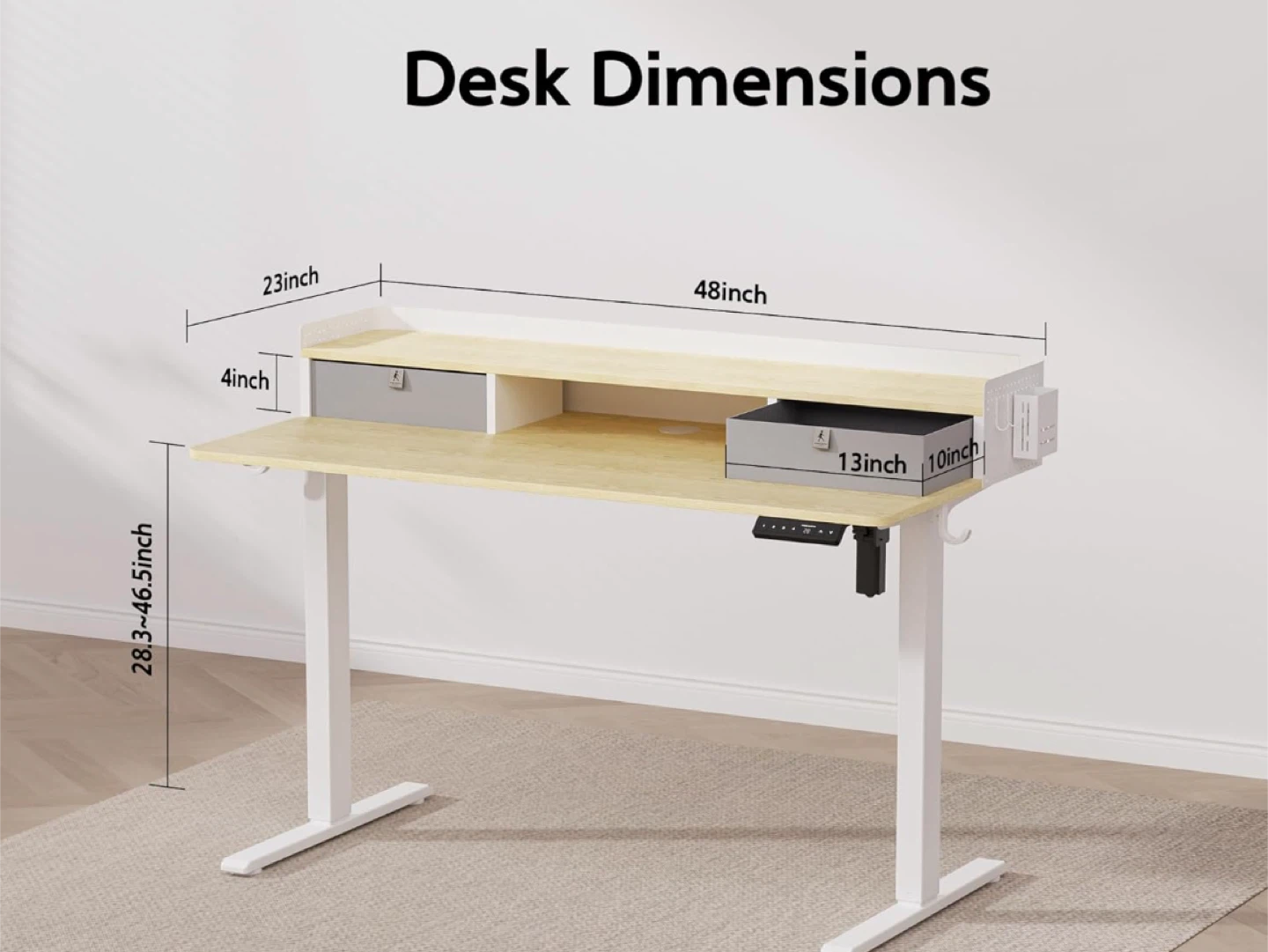 Adjustable Standing Desk - 48 inch - photo 3