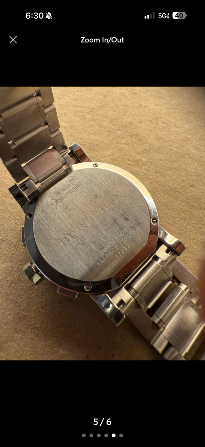 Burberry Men's Chronograph Watch - Blue Dial - photo 5