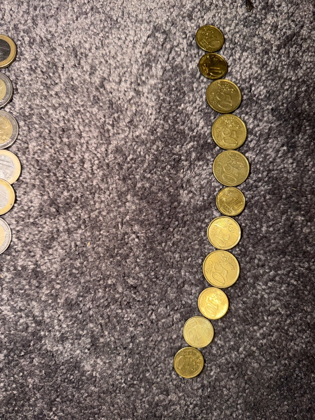 Assorted Euro Coins
