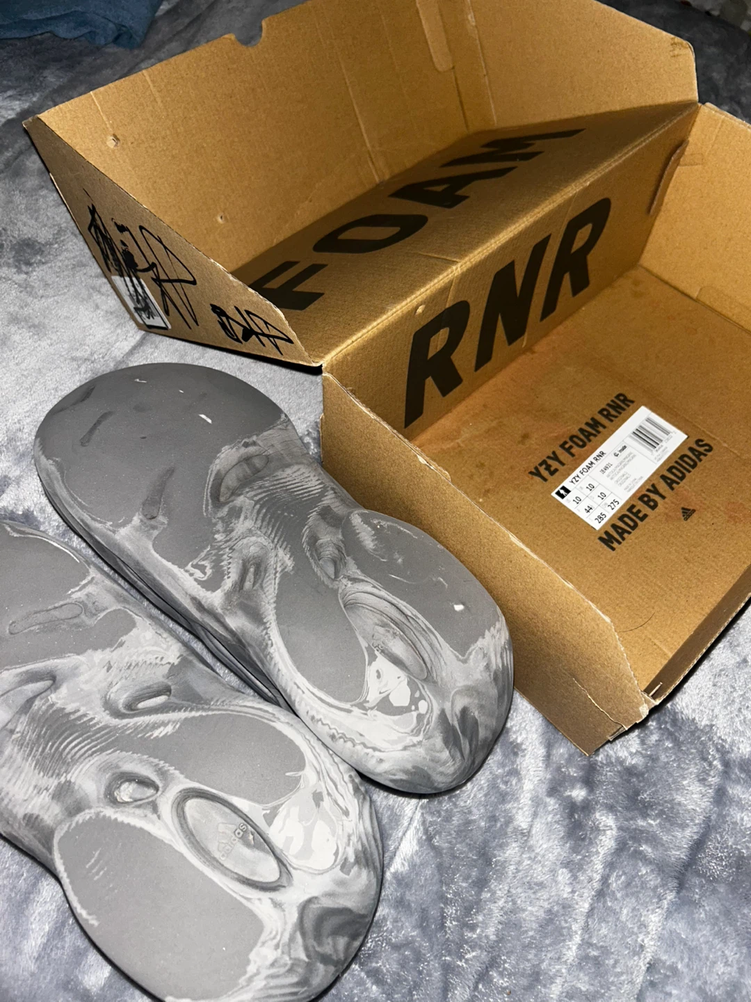 Adidas Yeezy Foam Runner Grey Marble Size 10 - photo 2