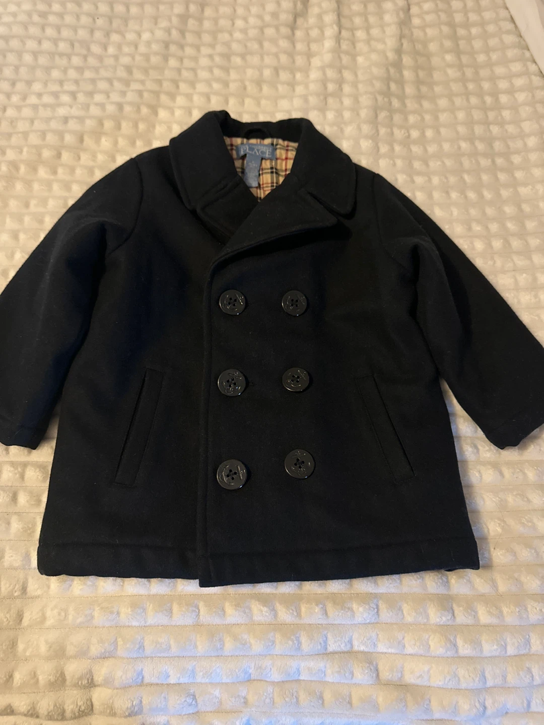 The Children's Place Black Double Breasted Peacoat Size S (5/6) - photo 5