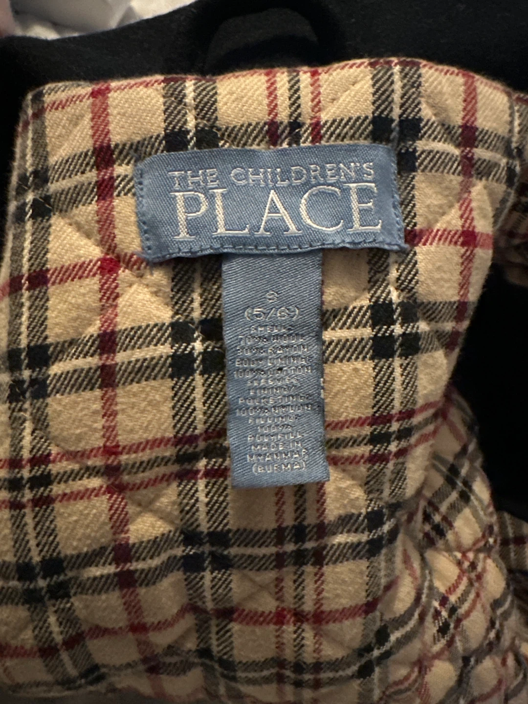 The Children's Place Black Double Breasted Peacoat Size S (5/6) - photo 3